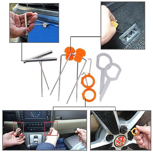 Outils démontage - 12 Pieces Panneau et Radio - Orangé