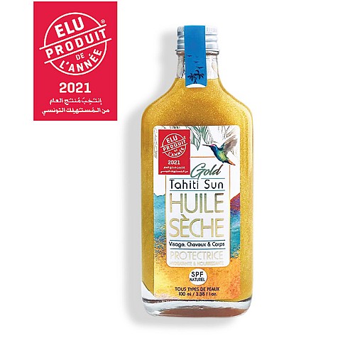 Tahiti Sun huile sèche Gold, visage, cheveux et corps 100ml
