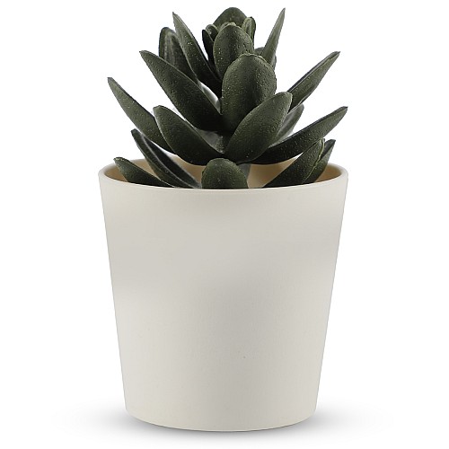 Fleur Artificielle En Pot Blanc