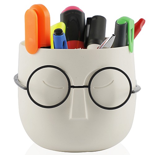 Pot Décoratif Forme Tête A Lunettes