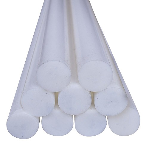 Barre Rond POM-C blanc Ø50