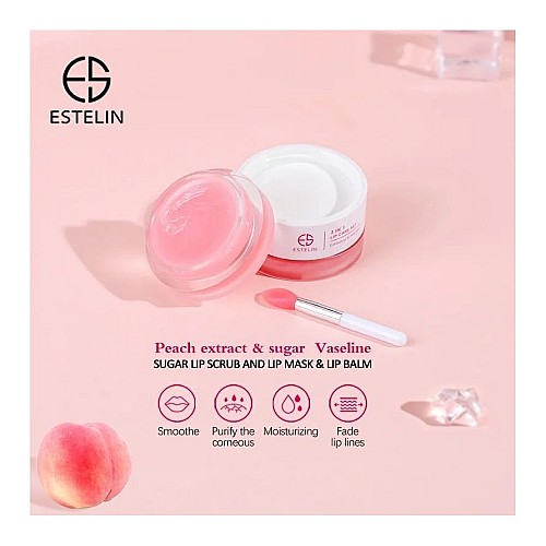 Coffret De Soins Des Lèvres 3 En 1 - Pêche
