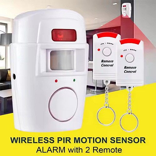 Système Alarme détecteur de mouvement avec deux télécommandes