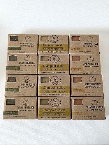 Pack de 12 Shampoings Solides d'Alep – 4 Variétés Essentielles