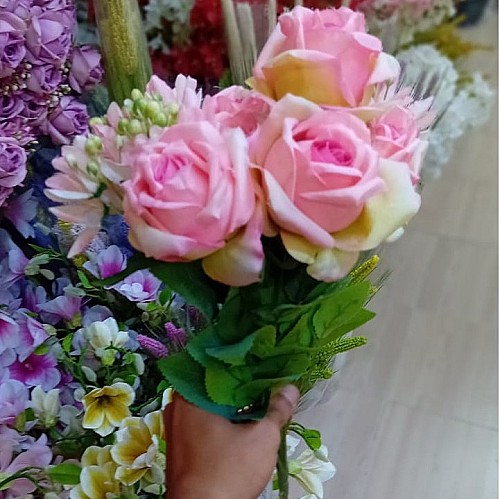 Bouquet de Roses Roses Artificielles