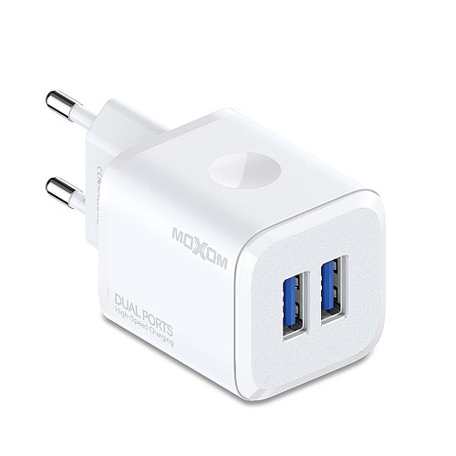 Chargeur MOXOM MX-HC159 : Double Charge 12W