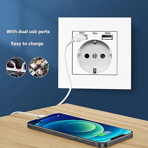prise électrique Delviz avec des ports USB intégrés et tybe C
